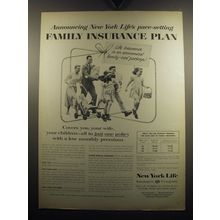 1957 New York Life Insurance Ad - New York Life's pace-setting family insurance