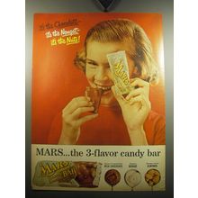 1957 Mars Chocolate Bar Ad - It's the Chocolate - it's the nougat