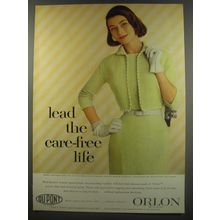 1956 Du Pont Orlon Advertisement - Suit by Karen Lee - Lead the Care-Free life