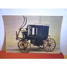 BROUGHAM, STREET HORSE CARRIAGE unused postcard dated 1968 #