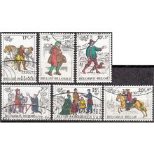 Belgique 1982 Michel 2123 - 2128 O Cote (2008) 6.95 € Histoire postale