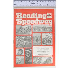 1976 Reading Racers v Cradley Speedway Programme - 9th August