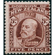 New Zealand 1910 5d red-brown SG391 MNH