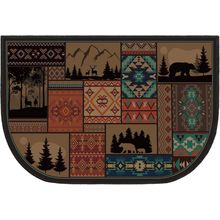 Demissle Fireplace Hearth Rug Fireplace Mats Cabin Southwestern Fireproof Fire R
