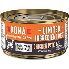 KOHA Limited Ingredient Diet Chicken Pate for Cats - Single Meat Wet Cat Food fo