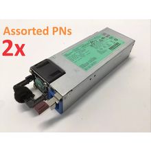 Lot of 2 - HP 1400W FLEX SLOT PLATINUM PLUS 200-240V POWER SUPPLY *Assorted PNs*