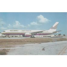 Odyssey International Boeing B757 2AB Civil Aircraft Postcard (QA286)