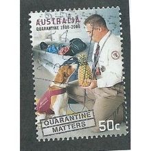 AUS 2008 50c 'QUARANTINE MATTERS' FINE USED (EBID34-662)