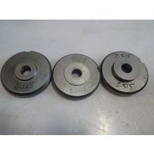 Lot 3 STRIPPIT LARGE DIAMETER ROUND PUNCHES/DIES, 2.125, 2.500,2.515,BG