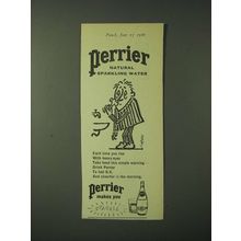 1960 Perrier Water Ad - Perrier Natural Sparkling Water