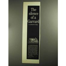 1968 Garrard SL 95 Turntable Ad - The Silence Of