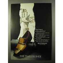 1971 Bostonians Shoes Ad - How Long is a Shoe Good For