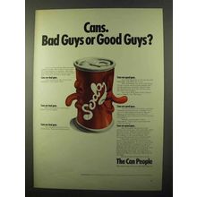1971 American Can Company Ad - Bad Guys?
