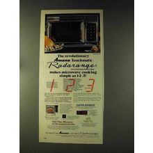 1976 Amana Model RR-6W Radarange Microwave Oven Ad