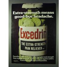 1978 Excedrin Medicine Ad - Good-Bye Headache