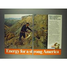 1978 Exxon Oil Ad - Bill Simms Reading Sands of Time