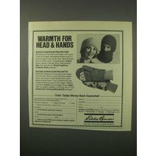 1979 Eddie Bauer Ad - Watch Cap/Face Protector, Mitts