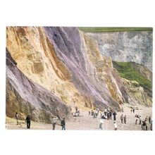 COLOURED SANDS AT ALUM BAY, ISLE OF WIGHT. unused vintage postcard #