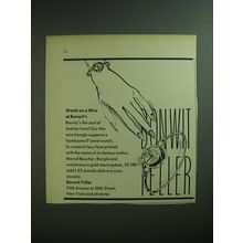 1974 Bonwit Teller Marcel Boucher Bangle and Watchcase Advertisement