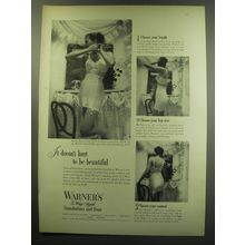 1949 Warner's Foundations and Bras Ad - It doesn't hurt to be beautiful