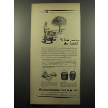 1950 Abercrombie & Fitch Ad - Broil-O-Kart Grill, Apron, Sheck-Em Clam Opener
