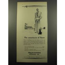 1950 Abercrombie & Fitch Coat and Trousers Ad - The smartness of linen