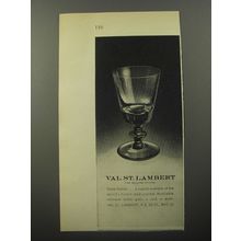 1956 Val St. Lambert State Goblet Advertisement