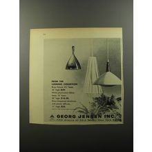 1956 Georg Jensen Light Fixtures Ad - From the lunning collection
