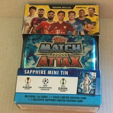 NEW 2021-22 Topps Match Attacx Extra Trading Card Sapphire Mini Tin - 36 Cards