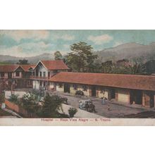 Sao Thome Tome Hospital Hopital Roca Viste Alegre African Old Postcard