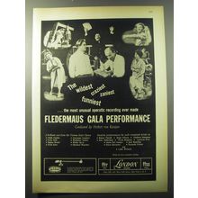 1960 London Records Ad - Fledermaus Gala Performance by Herbert von Karajan
