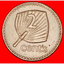 Ⰶ GREAT BRITAIN (1969-1985): FIJI ★ 2 CENTS 1969! PALM FAN!★LOW START★NO RESERVE