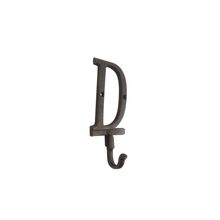 Pack Of 2] Rustic Copper Cast Iron Letter D Alphabet Wall Hook 6""