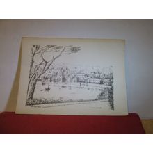 ST. MAWES, CORNWALL sketch by J V Clifford-Wing used postcard 1981 pm =