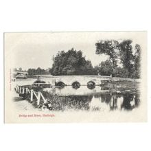 Hadleigh Bridge And River, Suffolk, Postcard.