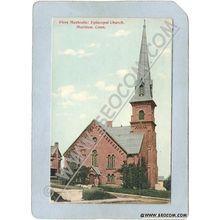 CT Meriden Postcard First Methodist Episcopal Church ct_box3~1274