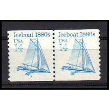 2134 14c Iceboat Fine MNH Dry Gum CNP Left 2 PA0782
