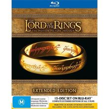 The Lord of the Rings Trilogy Blu-ray | Extended Ed | 15 Discs | Region B