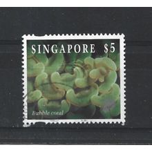 Singapore.SG752 $5 Bubble coral.Fine Used.Jul25a