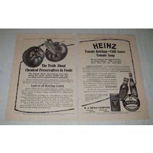 1908 Heinz Tomato Ketchup, Chili Sauce & Tomato Soup Ad