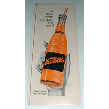 1956 Nesbitt's Orange Soda Ad - Finest Ever Made