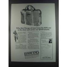 1982 Lands' End Consort Attache Ad - Chicago Ad Man