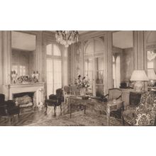 Radio Normandie Chateau Salon Dore French Old Postcard