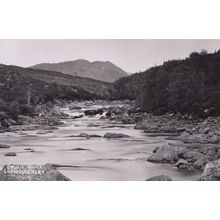 Loch Luichart Crudie River Antique Real Photo Postcard
