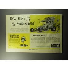 1969 Monogram Models Advertisement - Tijuana Taxi and Ghost of the Red Baron