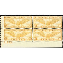 C19, Mint NH VF 6¢ Airmail Plate Block .. Stuart Katz