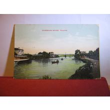 CAVERSHAM BRIDGE, River Thames, READING, Berkshire unused antique postcard #