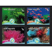 New Zealand Fish Corals Urchin Underwater Reefs 4v 2008 MNH SG#3013-3016