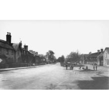 High Street Crawley in 1903 From George Hotel Sussex Bonfire Postcard