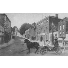 Victorian Baby Cart Conversation at High Street Arundel Sussex Postcard